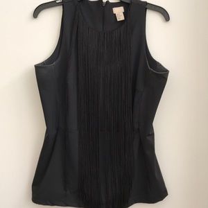 H&M’s sleeveless fringe top. So fun!